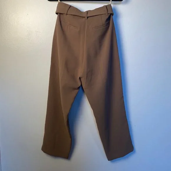 Wilfred Tie-Front Cropped Japanese Crepe Pants, sz 4/27 - Picture 2 of 6